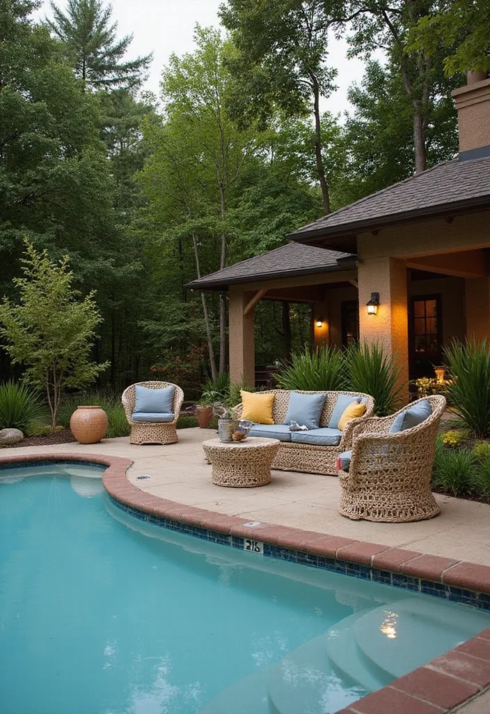 21 Pool Deck Decorating Ideas for a Backyard Refresh 16 21 Stunning Pool Deck Decorating Ideas That Will Make You Want to Dive Right In! - 15. Eco-Friendly Decor