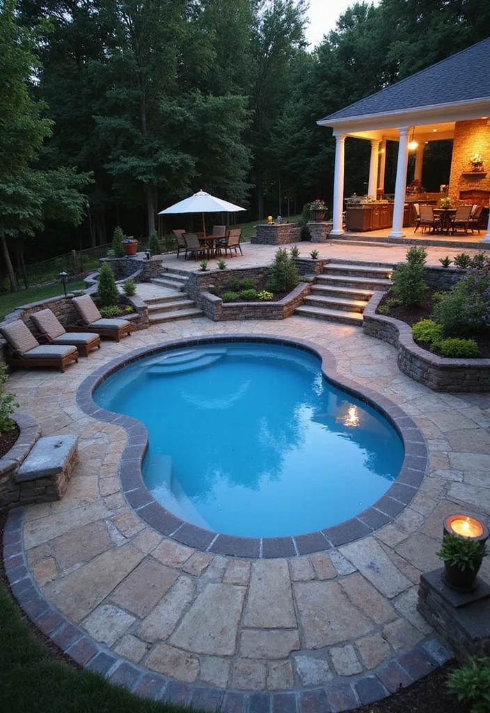 15 Stunning Pool Deck Ideas for a Dream Backyard 11 15 Stunning Pool Deck Ideas That'll Turn Your Backyard into a Dream Oasis! - 10. Dynamic Multi-Level Decking