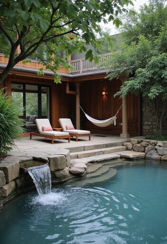15 Stunning Pool Deck Ideas for a Dream Backyard 10 15 Stunning Pool Deck Ideas That'll Turn Your Backyard into a Dream Oasis! - 9. Spa-Like Serenity