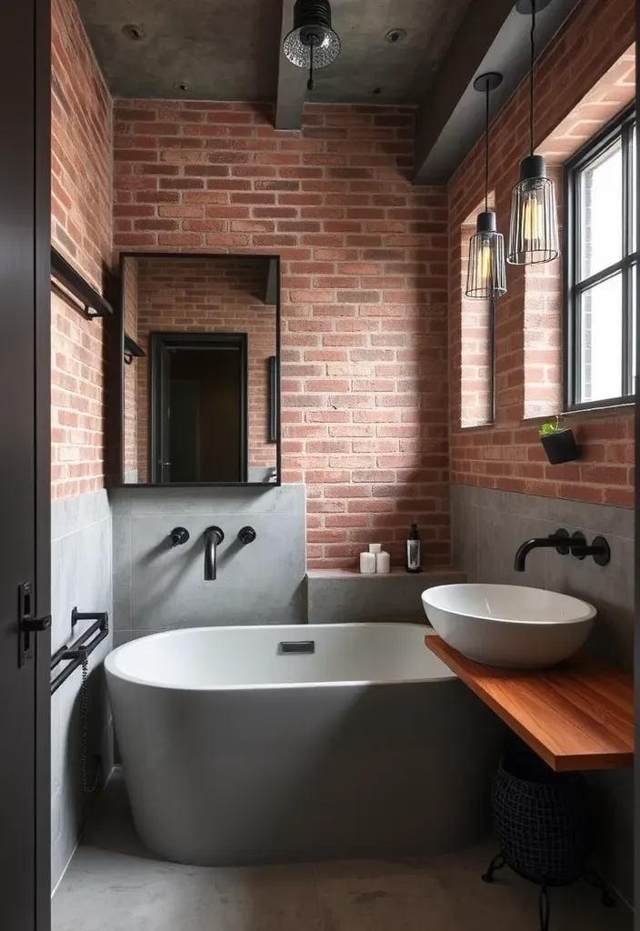 21 Gorgeous Pool House Bathroom Ideas You’ll Want to Dive Into! - 8. Industrial Style