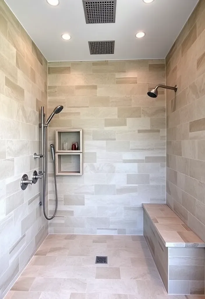 21 Gorgeous Pool House Bathroom Ideas You’ll Want to Dive Into! - 12. Spa-Like Shower Experience