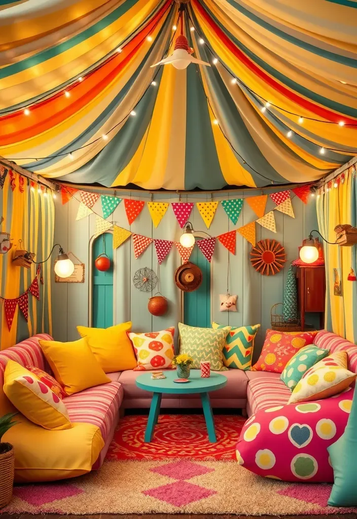 22 Pool House Cabana Ideas That Will Make Your Summer Unforgettable! - 13. Whimsical Wonderland