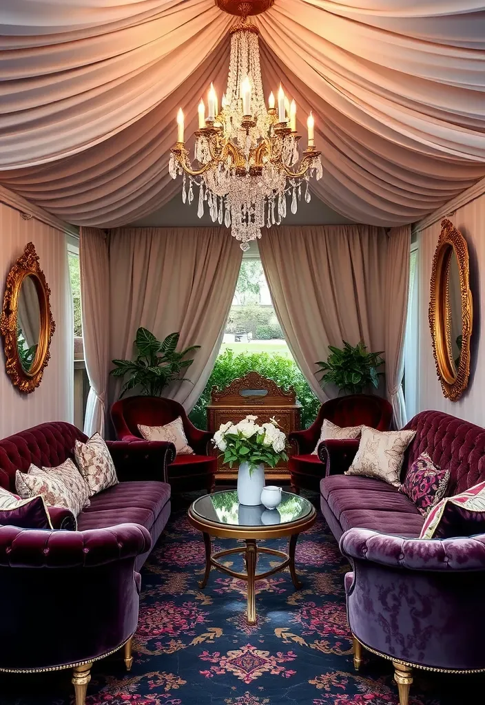 22 Pool House Cabana Ideas That Will Make Your Summer Unforgettable! - 7. Vintage Glam