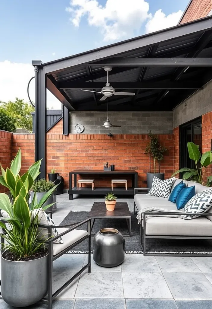 22 Pool House Cabana Ideas That Will Make Your Summer Unforgettable! - 14. Urban Escape