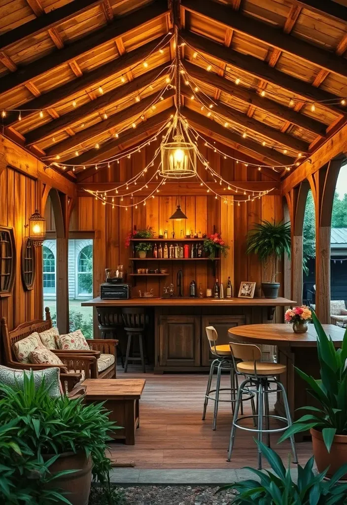 22 Pool House Cabana Ideas That Will Make Your Summer Unforgettable! - 4. Rustic Charm