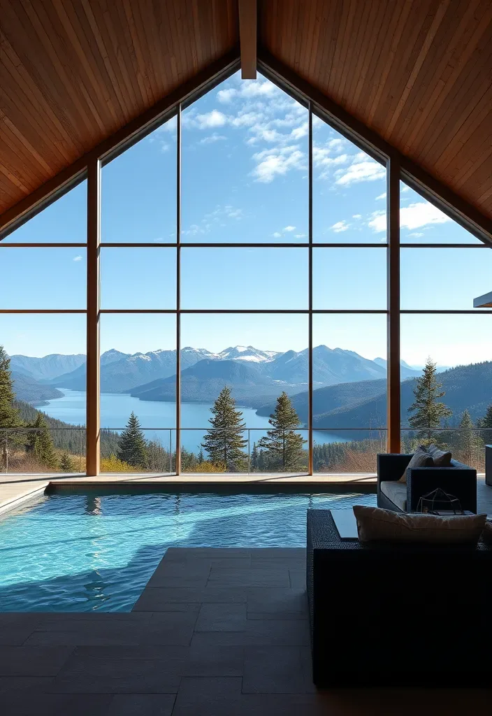20 Pool House Design Ideas for Backyard Inspiration 17 21 Stunning Pool House Designs That Will Make Your Backyard the Envy of the Neighborhood! - 16. Pool House with a View