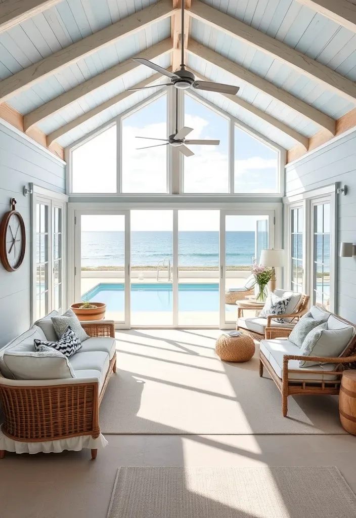 20 Pool House Design Ideas for Backyard Inspiration 6 21 Stunning Pool House Designs That Will Make Your Backyard the Envy of the Neighborhood! - 5. Coastal Chic