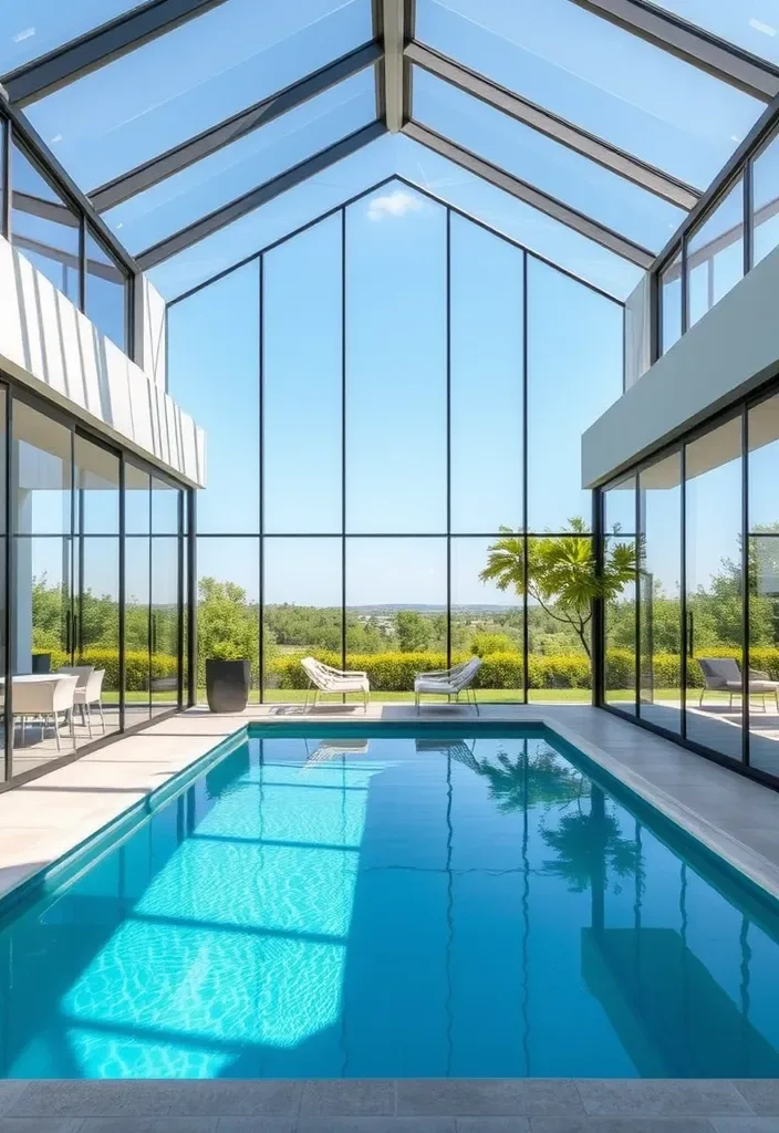 20 Pool House Design Ideas for Backyard Inspiration 2 21 Stunning Pool House Designs That Will Make Your Backyard the Envy of the Neighborhood! - 1. Modern Minimalist Marvel