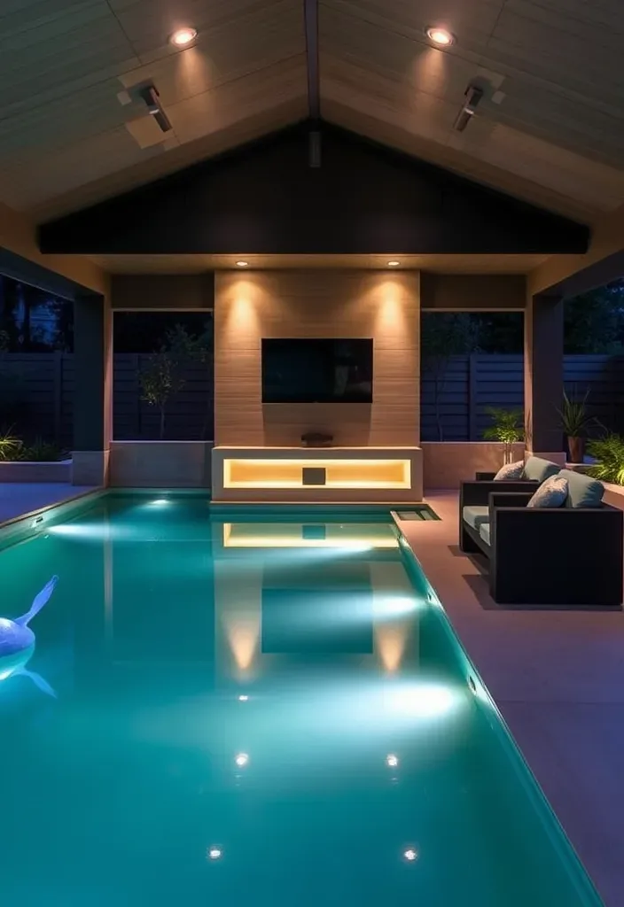 22 Pool House Ideas That Will Turn Your Backyard into a Luxurious Retreat (Wait Until You See #10!) - 11. Smart Pool House Technology