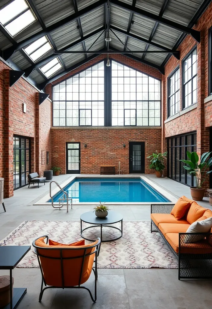 22 Pool House Ideas That Will Turn Your Backyard into a Luxurious Retreat (Wait Until You See #10!) - 9. Industrial Edge