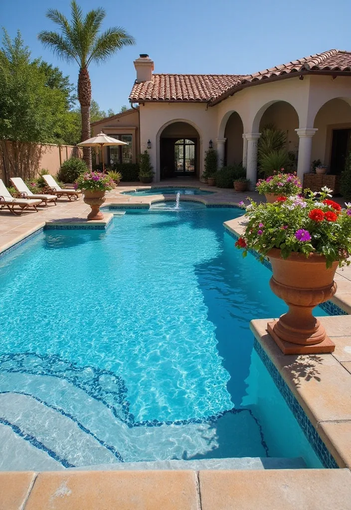 21 Stunning Inground Pools That'll Turn Your Backyard into a Summer Paradise! - 5. Mediterranean Oasis