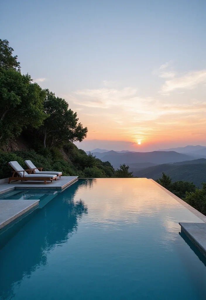21 Stunning Inground Pools That'll Turn Your Backyard into a Summer Paradise! - 1. Infinity Edge Elegance