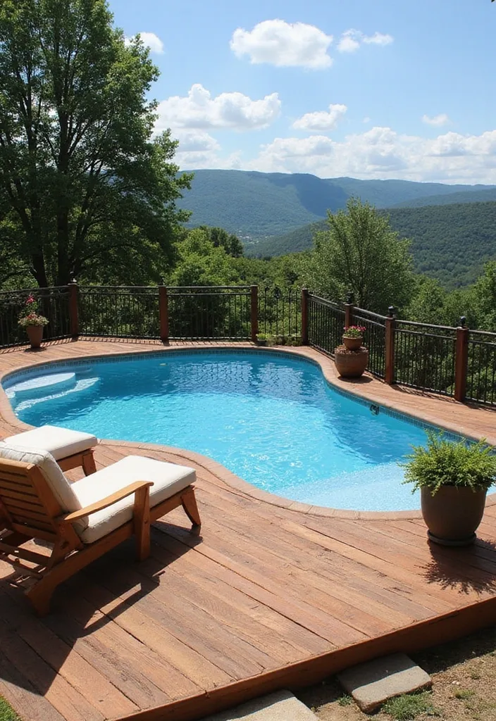 21 Stunning Inground Pools That'll Turn Your Backyard into a Summer Paradise! - 8. Raised Pools