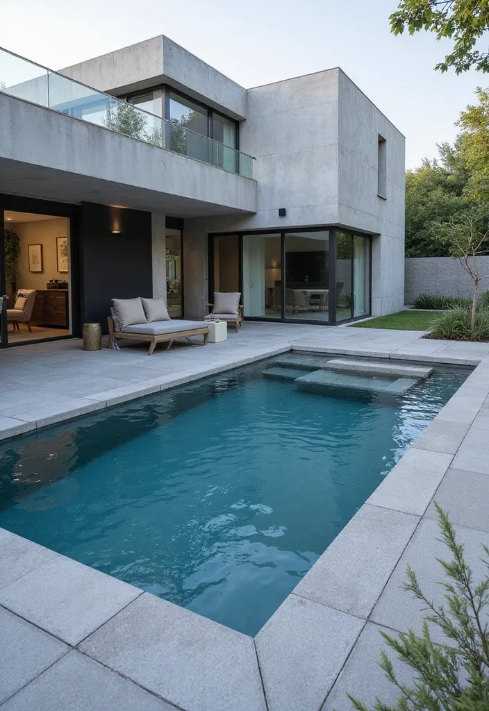 House Pool Design Ideas: 41 Layouts for Every Backyard Style 2 Modern Geometric Pools house pool design